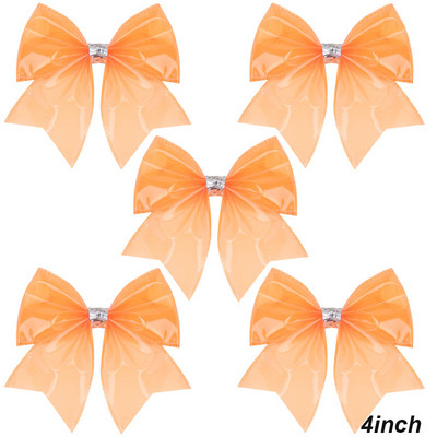 5 vnt. Neperšlampami želė plaukų lankeliai su spaustukais Mieli mergaičių plaukų segtukai, vaikiški blizgantys mazgai, baseino galvos apdangalų priedai