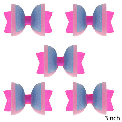 5 vnt. Neperšlampami želė plaukų lankeliai su spaustukais Mieli mergaičių plaukų segtukai, vaikiški blizgantys mazgai, baseino galvos apdangalų priedai