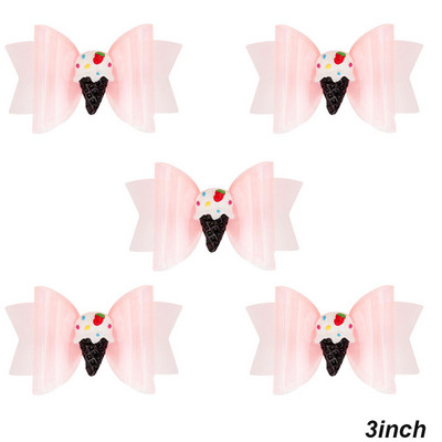 5 vnt. Neperšlampami želė plaukų lankeliai su spaustukais Mieli mergaičių plaukų segtukai, vaikiški blizgantys mazgai, baseino galvos apdangalų priedai