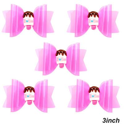 5 vnt. Neperšlampami želė plaukų lankeliai su spaustukais Mieli mergaičių plaukų segtukai, vaikiški blizgantys mazgai, baseino galvos apdangalų priedai