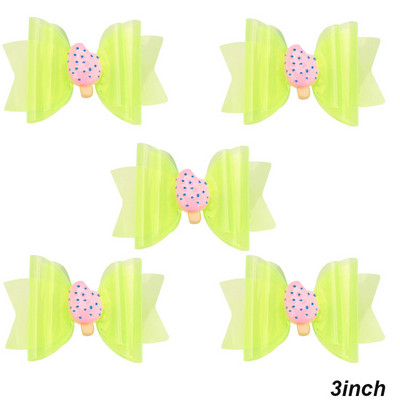 5 vnt. Neperšlampami želė plaukų lankeliai su spaustukais Mieli mergaičių plaukų segtukai, vaikiški blizgantys mazgai, baseino galvos apdangalų priedai