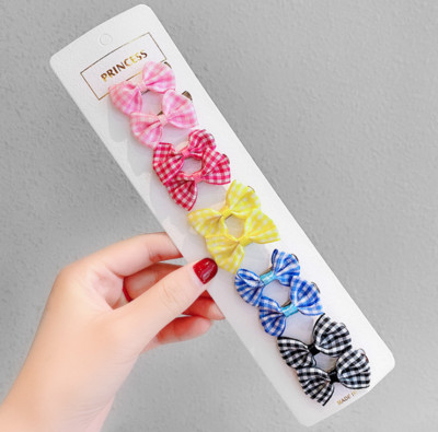 10 TK Trükitud vibu Lastele Barrettes Armsad Tüdrukud Mood Juukseklambrid Peakate Laste Juukseaksessuaarid Mini vibu Juuksenõelad