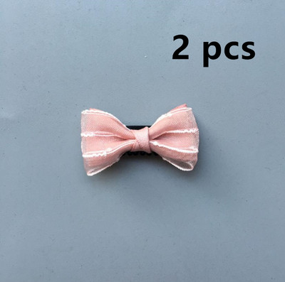 NOVO Baby Mini andmade platnene kopče za kosu s mašnom 2 komada za djecu s malo kose Dodaci za kosu za novorođene djevojčice crtani film Ukosnice B1