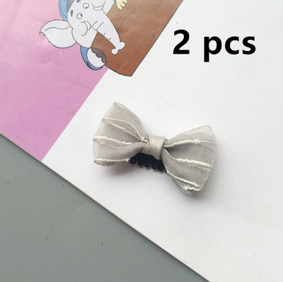 NOVO Baby Mini andmade platnene kopče za kosu s mašnom 2 komada za djecu s malo kose Dodaci za kosu za novorođene djevojčice crtani film Ukosnice B1