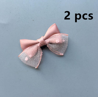 NOVO Baby Mini andmade platnene kopče za kosu s mašnom 2 komada za djecu s malo kose Dodaci za kosu za novorođene djevojčice crtani film Ukosnice B1