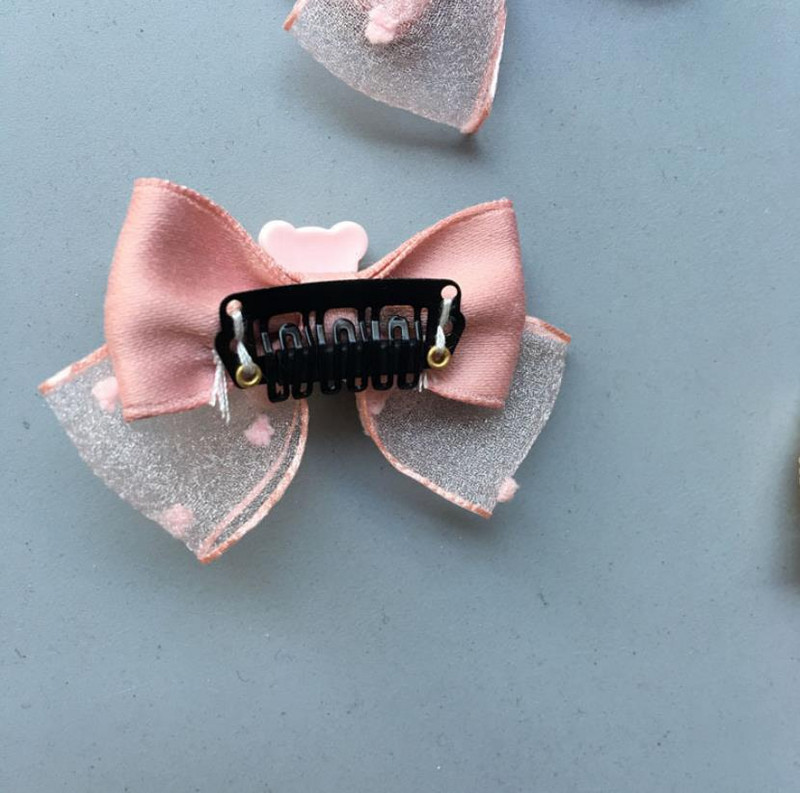 NOVO Baby Mini andmade platnene kopče za kosu s mašnom 2 komada za djecu s malo kose Dodaci za kosu za novorođene djevojčice crtani film Ukosnice B1