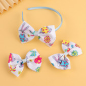 Model de iepure de desene animate fundita de Paște bentițe de păr Seturi de agrafe de păr pentru fetițe bentite agrafe drăguțe pentru copii accesorii de păr