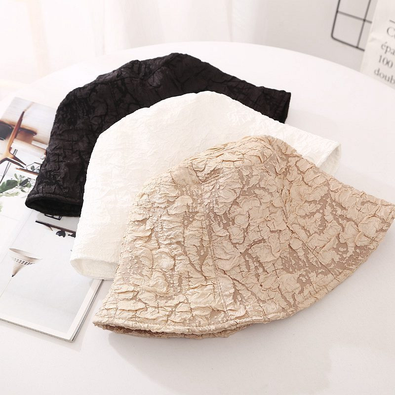 Moda femei, vară, toamnă, pliabil, dantelă, pălărie cu găleată pentru femei, culoare solidă, hip hop, cu boruri largi, plajă, cu protecție solară, șapcă pescar