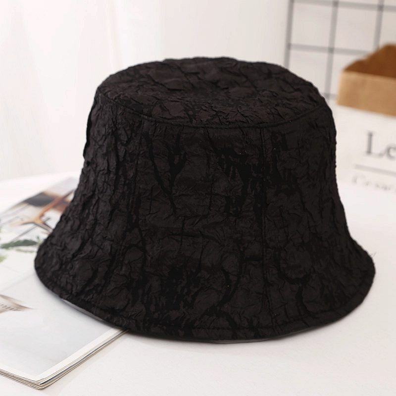 Moda femei, vară, toamnă, pliabil, dantelă, pălărie cu găleată pentru femei, culoare solidă, hip hop, cu boruri largi, plajă, cu protecție solară, șapcă pescar