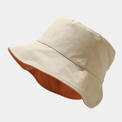 2022 m. Nauja vasara Nauja medvilnė, kvėpuojanti dideliais kraštais, vienspalvė madinga moteriška kepurė lauke, reguliuojama žvejo kepurė nuo saulės