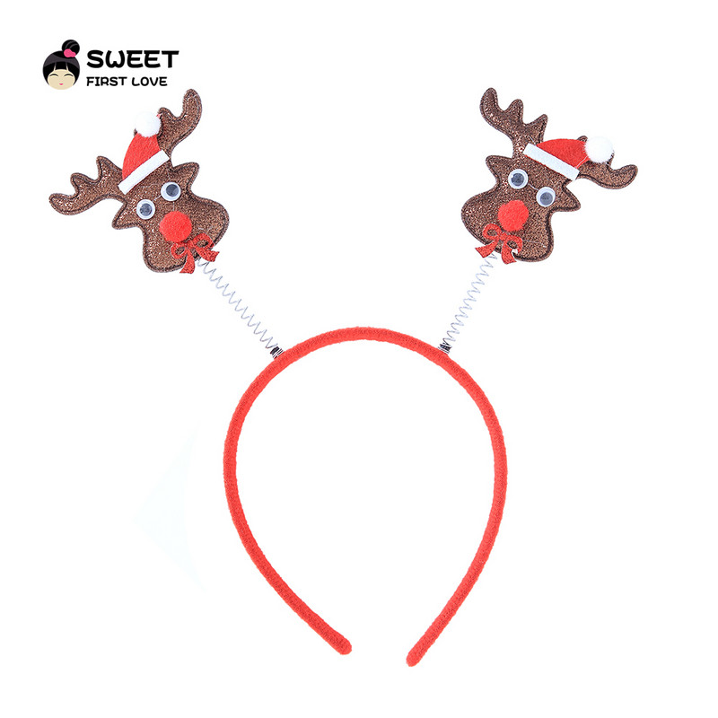 Slatke božićne trake za glavu za Noć vještica za djevojčice Ručno izrađeni jelenji šešir Mekana traka za kosu Dječji obruč za kosu Dodaci za kosu