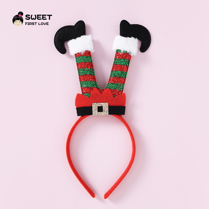 Slatke božićne trake za glavu za Noć vještica za djevojčice Ručno izrađeni jelenji šešir Mekana traka za kosu Dječji obruč za kosu Dodaci za kosu