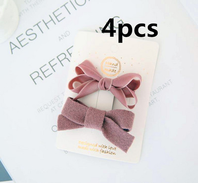 4 tk/komplekt Korea laste juuksenõelad tüdrukutele Sweet Bowknot juukseklambrid Barrettes Princess Boutique Käsitsi valmistatud peakatted Juuste aksessuaarid