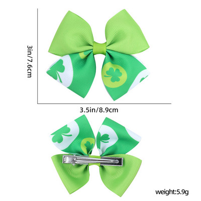 ncmama Mašnice za kosu za djevojčice za djevojčice Mašne s otisnutim crtanim crtama djeteline Ukosnice za kosu Dodaci za djevojke Dekoracija pokrivala za glavu