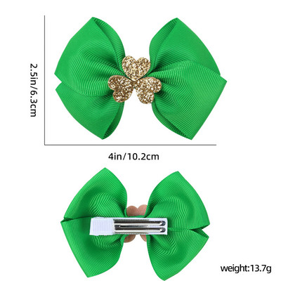 ncmama Mašnice za kosu za djevojčice za djevojčice Mašne s otisnutim crtanim crtama djeteline Ukosnice za kosu Dodaci za djevojke Dekoracija pokrivala za glavu