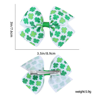ncmama Mašnice za kosu za djevojčice za djevojčice Mašne s otisnutim crtanim crtama djeteline Ukosnice za kosu Dodaci za djevojke Dekoracija pokrivala za glavu