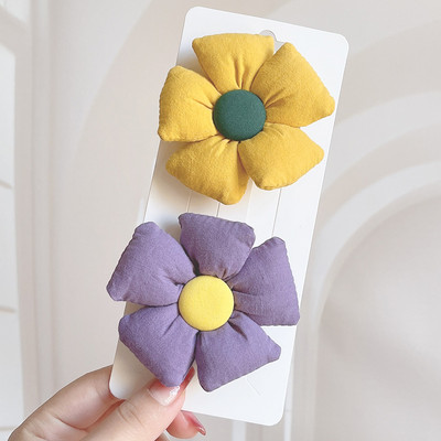 2vnt./rinkinys Nauji saldūs gėlių lankeliai plaukų segtukai mieloms merginoms Animaciniai lankeliai plaukų segtukai, vaikiški galvos apdangalai, plaukų priedai Dovana