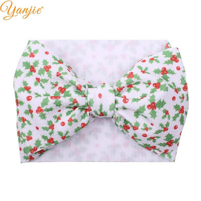 YANJIE 2023 Nové veľké 7" mašle do vlasov s uzlom, čelenka s potlačou guľky, elastická čelenka, DIY dievčenské vlasové doplnky pre bábätká