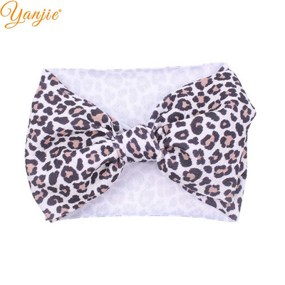 YANJIE 2023 Nové veľké 7" mašle do vlasov s uzlom, čelenka s potlačou guľky, elastická čelenka, DIY dievčenské vlasové doplnky pre bábätká