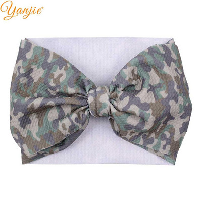 YANJIE 2023 Nové veľké 7" mašle do vlasov s uzlom, čelenka s potlačou guľky, elastická čelenka, DIY dievčenské vlasové doplnky pre bábätká