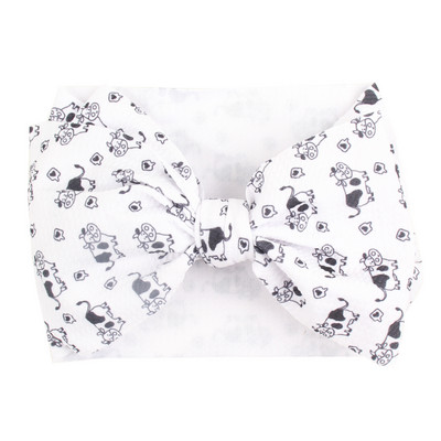 YANJIE 2023 Nové veľké 7" mašle do vlasov s uzlom, čelenka s potlačou guľky, elastická čelenka, DIY dievčenské vlasové doplnky pre bábätká