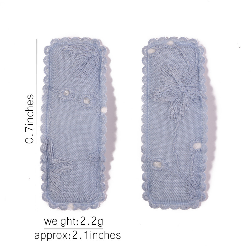 10kom/set Štipaljke za kosu kvadratnog oblika s ispisom i vezom za djevojčice Ženske butik ukosnice Ukosnice Pokrivala za glavu Dječji dodaci za kosu