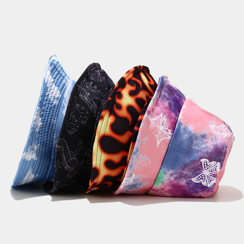 2021. Novi ljetni Tie Dye Bucket šešir za žene i muškarce, sklopivi ribarski šešir na otvorenom, za djevojčice i dječake Gorros panama šešir za sunčanje