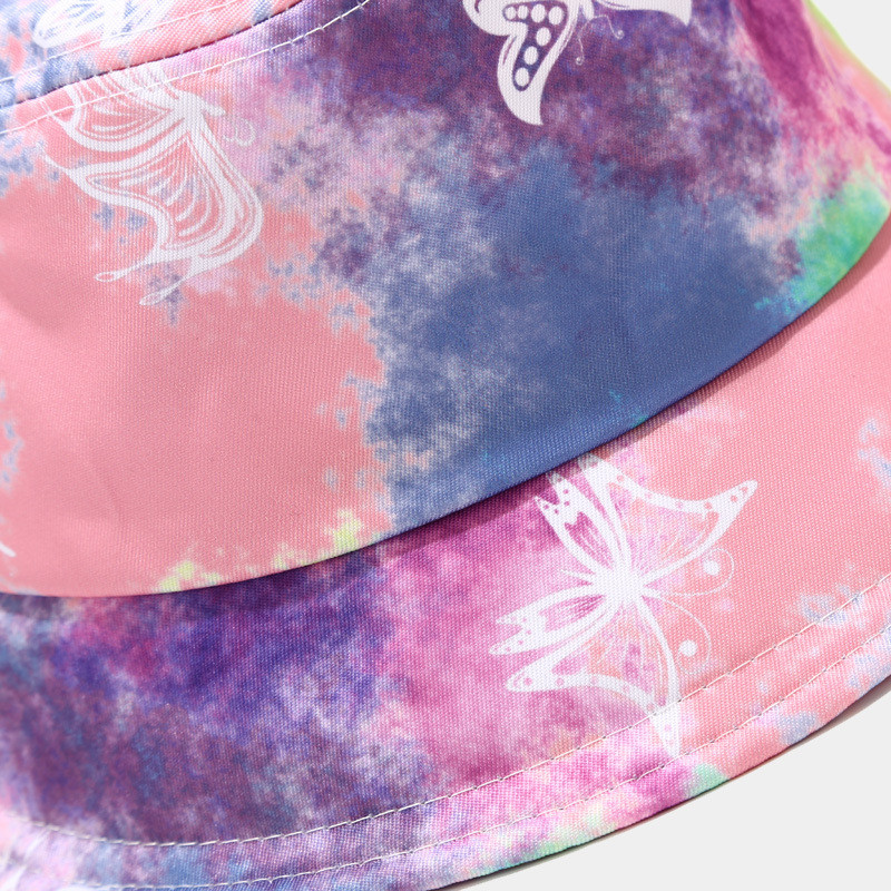 2021. Novi ljetni Tie Dye Bucket šešir za žene i muškarce, sklopivi ribarski šešir na otvorenom, za djevojčice i dječake Gorros panama šešir za sunčanje