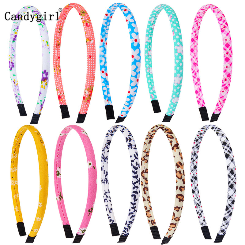 10 buc Bentite din poliester pentru fete, copii, femei, accesorii, boemia, cu flori multicolore, bentiță pentru păr, cu turban, pentru capul boho