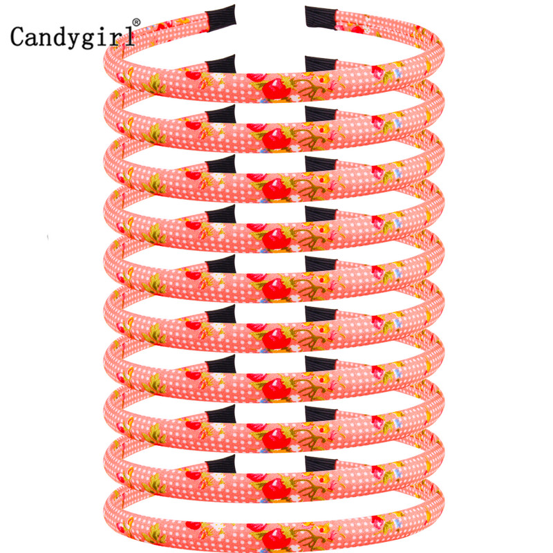 10 buc Bentite din poliester pentru fete, copii, femei, accesorii, boemia, cu flori multicolore, bentiță pentru păr, cu turban, pentru capul boho