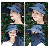 Ženski šeširi za sunčanje za plažu Dvoslojni sklopivi šešir s UV zaštitom Ljetna kapa za ribolov na otvorenom Planinarenje Ženski šešir za sunčanje Šešir sa šiltom za kampiranje