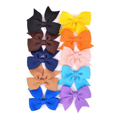 10kom/set nove šarene kopče za kosu s mašnama za slatke djevojke Mini ukosnice Boutique ukosnice Pokrivala za glavu Dječji dodaci za kosu