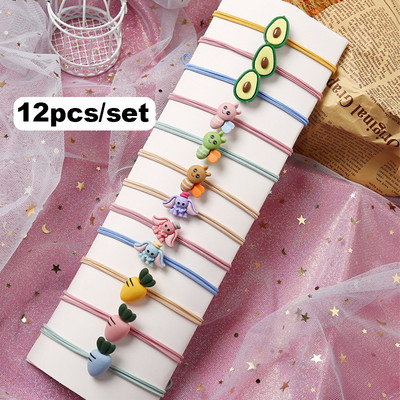 Šarene elastične gumice za kosu za djevojčice od 3 cm za djevojčice, djeca, 66 komada, veleprodaja gumenih držača za vezivanje gumica, dječje trake za glavu, poklon