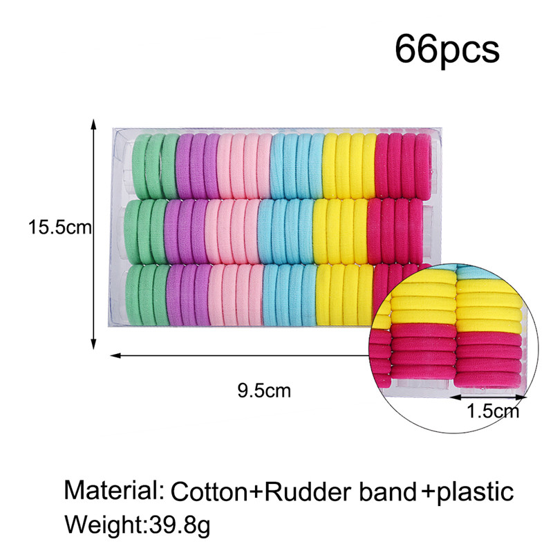 Šarene elastične gumice za kosu za djevojčice od 3 cm za djevojčice, djeca, 66 komada, veleprodaja gumenih držača za vezivanje gumica, dječje trake za glavu, poklon