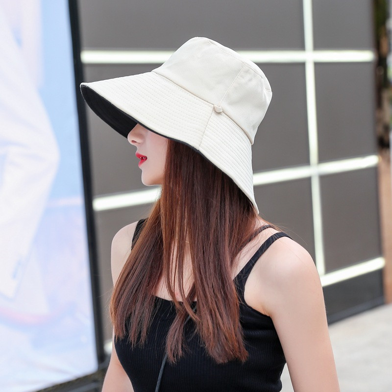 Novi šešir s kantom Proljeće Ljeto Šeširi sa šiltom za sunce širokog oboda Ženske panama kape Sklopiva prijenosna kapa s dvije strane za nošenje na otvorenom