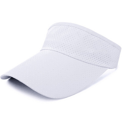 Pălării de soare de vară, respirabile, bărbați, femei, vizor reglabil, protecție UV, pălărie goală, sport solid, tenis, golf, alergare, șapcă de protecție solară