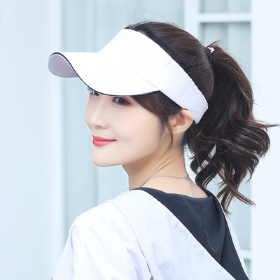 Pălării de soare de vară, respirabile, bărbați, femei, vizor reglabil, protecție UV, pălărie goală, sport solid, tenis, golf, alergare, șapcă de protecție solară