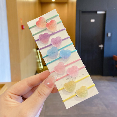 10 bucăți/set benzi elastice de păr cu animale drăguțe din desene animate pentru copii, fete, benzi de cauciuc minunate, suport pentru coadă de cal, accesorii pentru păr pentru copii