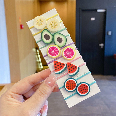 10 bucăți/set benzi elastice de păr cu animale drăguțe din desene animate pentru copii, fete, benzi de cauciuc minunate, suport pentru coadă de cal, accesorii pentru păr pentru copii