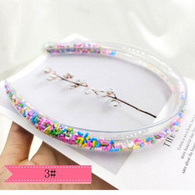 1 komad nove DIY ručno izrađene šljokice Quicksand heart shaker svjetlucave trake za glavu