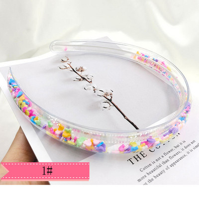 1 komad nove DIY ručno izrađene šljokice Quicksand heart shaker svjetlucave trake za glavu