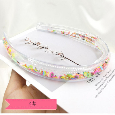 1 komad nove DIY ručno izrađene šljokice Quicksand heart shaker svjetlucave trake za glavu