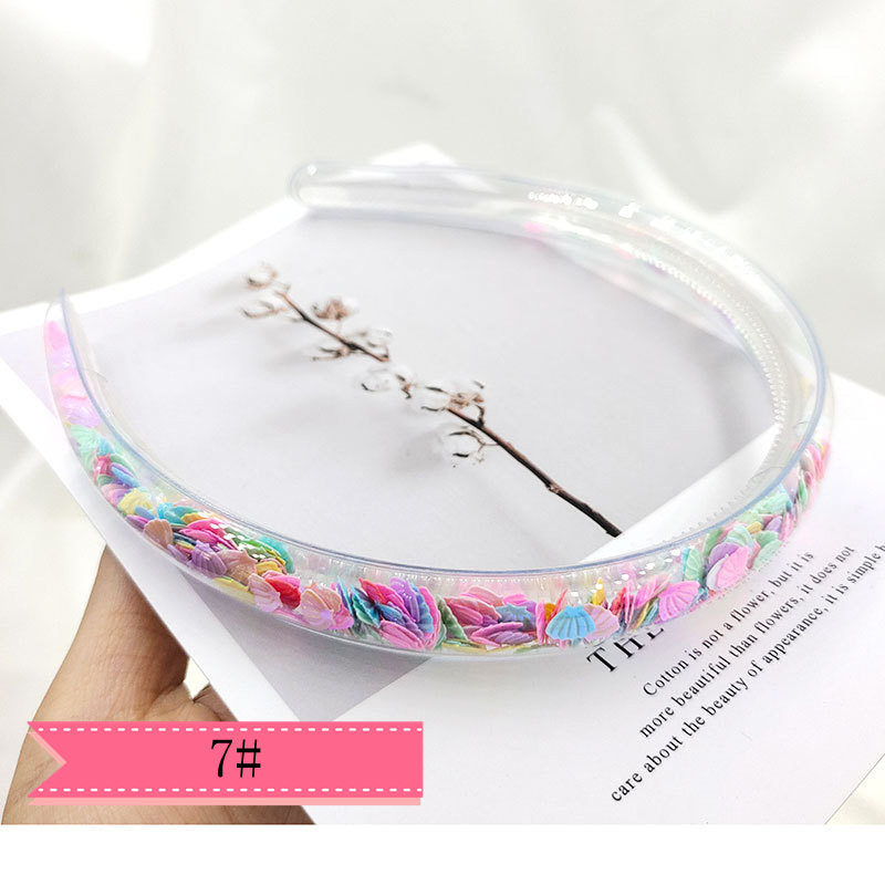 1 komad nove DIY ručno izrađene šljokice Quicksand heart shaker svjetlucave trake za glavu