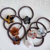 Traka za kosu s crtićima Dodaci Modne velike gumice za kosu Jednobojne elastične gumače za žene Frizura u repu