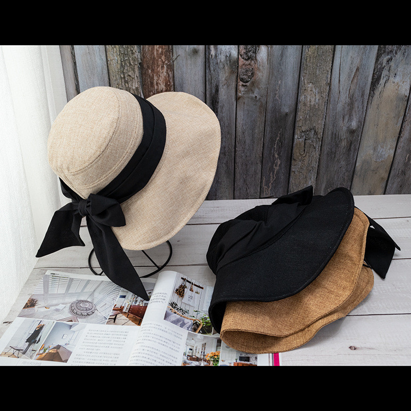 Nova mašna Ljeto Jesen Panama jednobojni šešir s UV zaštitom Šešir od sunca s velikim širokim obodom Ženska ribarska kapa s kremom za sunčanje