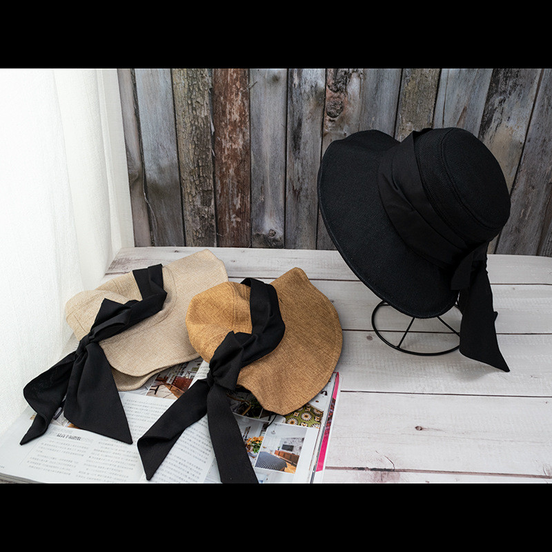 Nova mašna Ljeto Jesen Panama jednobojni šešir s UV zaštitom Šešir od sunca s velikim širokim obodom Ženska ribarska kapa s kremom za sunčanje