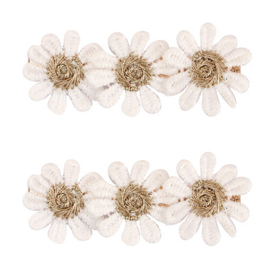 ncmama kopča za kosu Chrysanthemum BB ukosnice biserne mašne Ukosnice Pokrivala za glavu Dodaci za kosu za djevojčice 7x1.5/7x10/9x7cm 1/2 kom