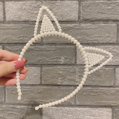 Sen plastikinė perlų galvos juosta įvairių animacinių filmukų miela princesės karūnos galvos juosta paprasta ir universali