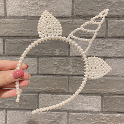 Sen plastikinė perlų galvos juosta įvairių animacinių filmukų miela princesės karūnos galvos juosta paprasta ir universali