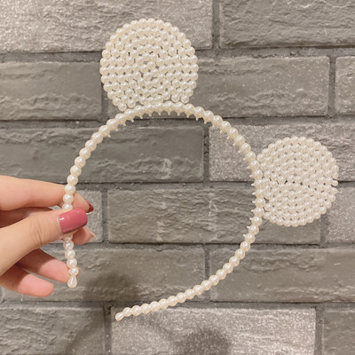 Sen plastikinė perlų galvos juosta įvairių animacinių filmukų miela princesės karūnos galvos juosta paprasta ir universali